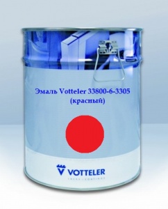 Эмаль Votteler 33800-6-3305_красная (5 кг)